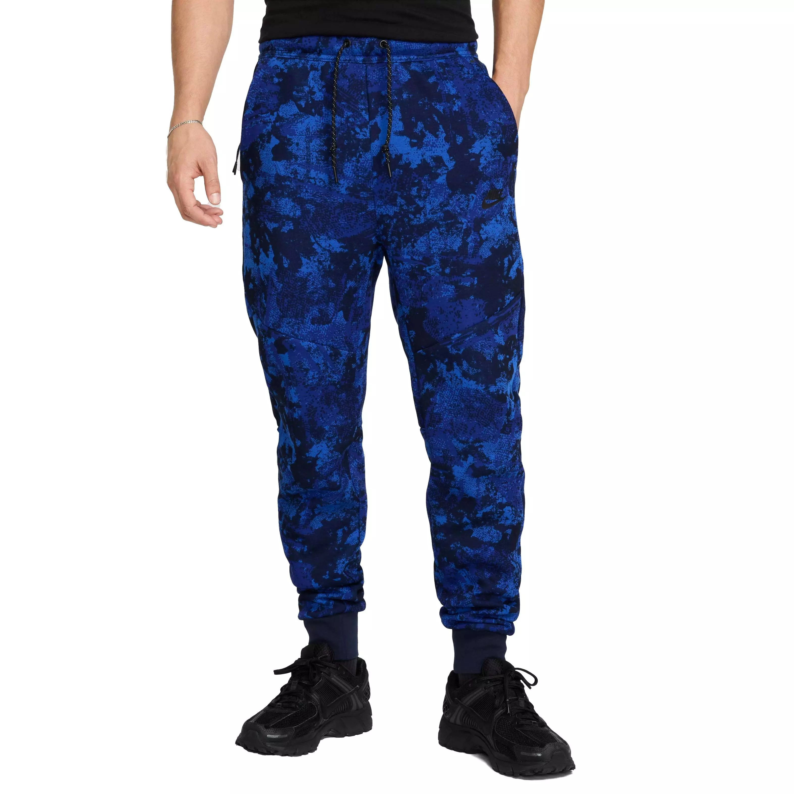 Nike Tech Fleece Men's Camo Joggers - Royal Blue